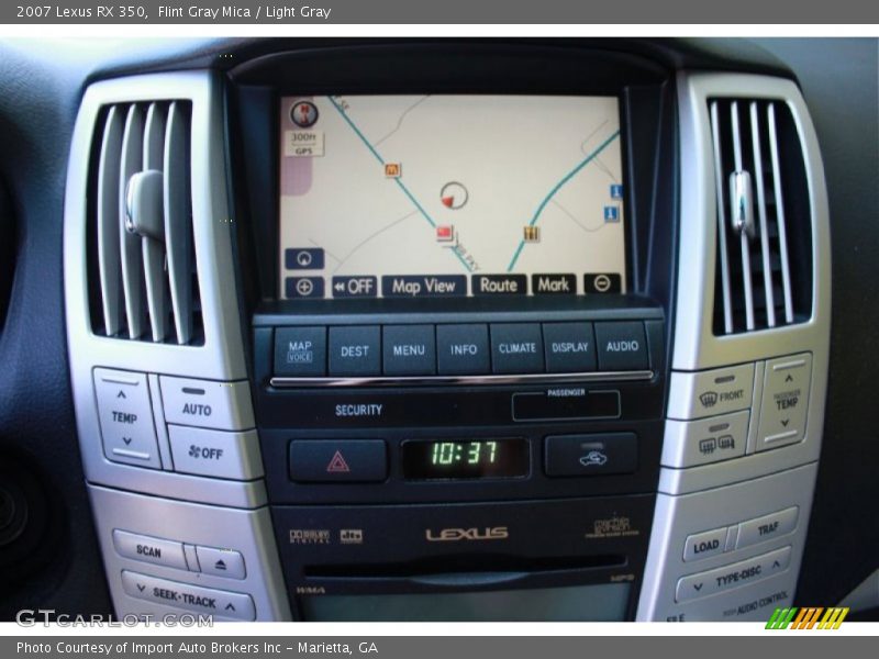 Flint Gray Mica / Light Gray 2007 Lexus RX 350