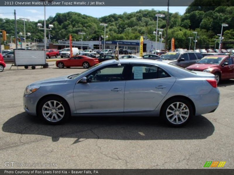 Silver Topaz Metallic / Jet Black 2013 Chevrolet Malibu LT