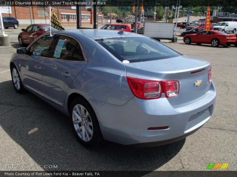 Silver Topaz Metallic / Jet Black 2013 Chevrolet Malibu LT