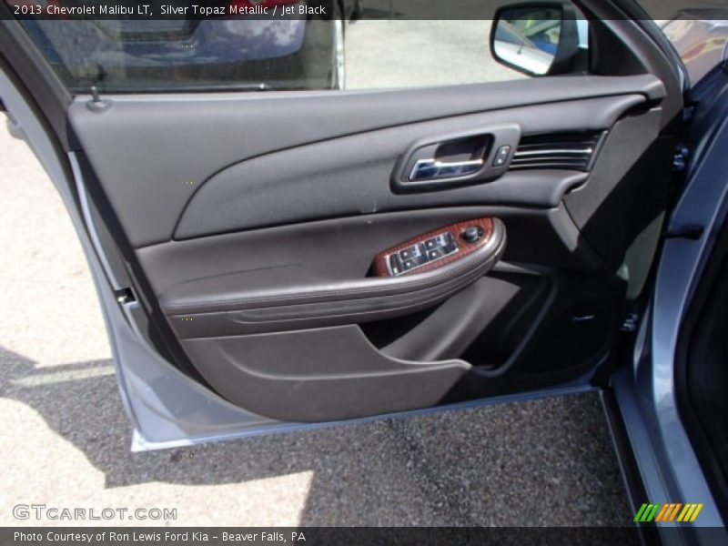 Silver Topaz Metallic / Jet Black 2013 Chevrolet Malibu LT