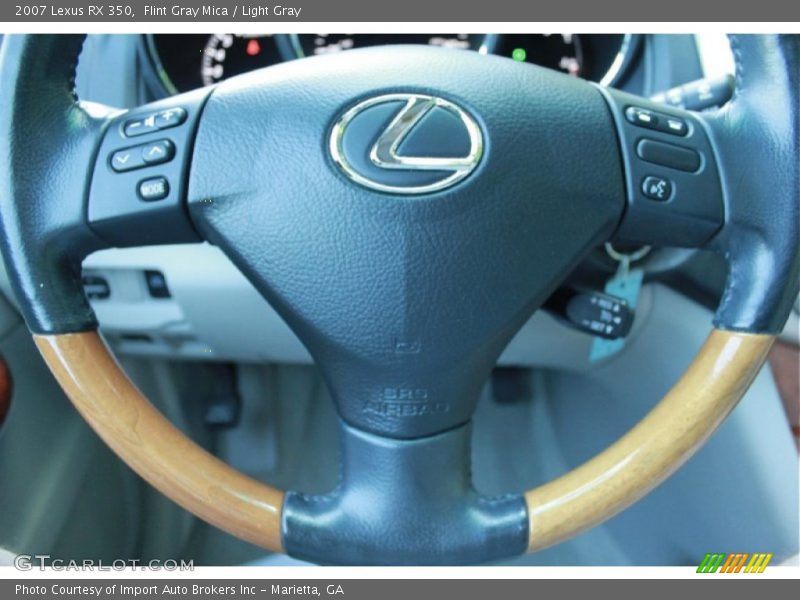 Flint Gray Mica / Light Gray 2007 Lexus RX 350