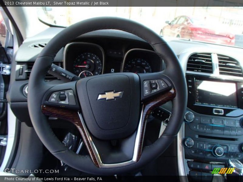 Silver Topaz Metallic / Jet Black 2013 Chevrolet Malibu LT