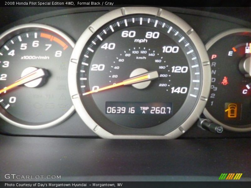  2008 Pilot Special Edition 4WD Special Edition 4WD Gauges