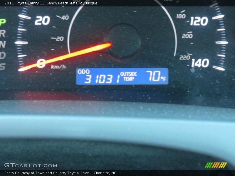 Sandy Beach Metallic / Bisque 2011 Toyota Camry LE