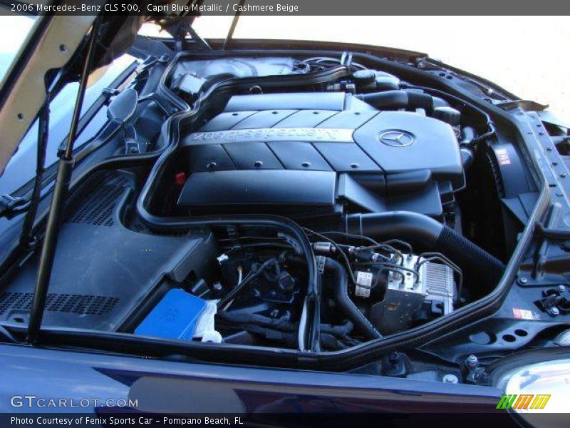 Capri Blue Metallic / Cashmere Beige 2006 Mercedes-Benz CLS 500