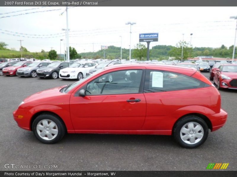 Infra-Red / Charcoal 2007 Ford Focus ZX3 SE Coupe