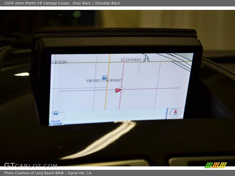 Navigation of 2006 V8 Vantage Coupe