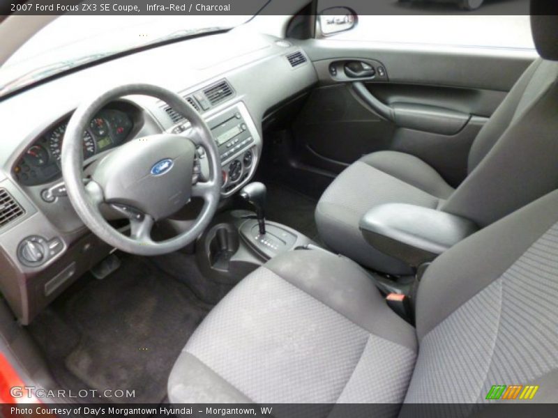 Charcoal Interior - 2007 Focus ZX3 SE Coupe 