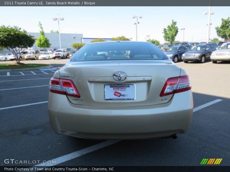 Sandy Beach Metallic / Bisque 2011 Toyota Camry LE