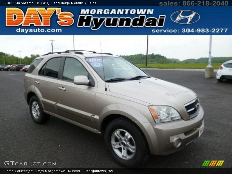 Sand Beige Metallic / Beige 2005 Kia Sorento EX 4WD