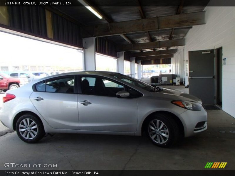Bright Silver / Black 2014 Kia Forte LX