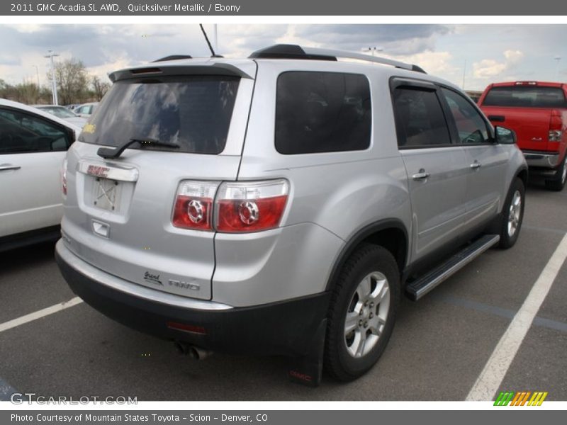Quicksilver Metallic / Ebony 2011 GMC Acadia SL AWD