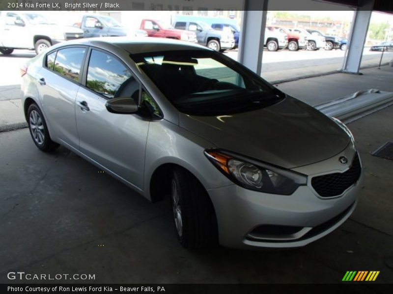 Bright Silver / Black 2014 Kia Forte LX