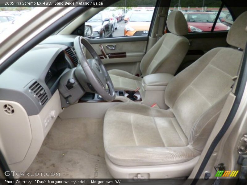 Sand Beige Metallic / Beige 2005 Kia Sorento EX 4WD