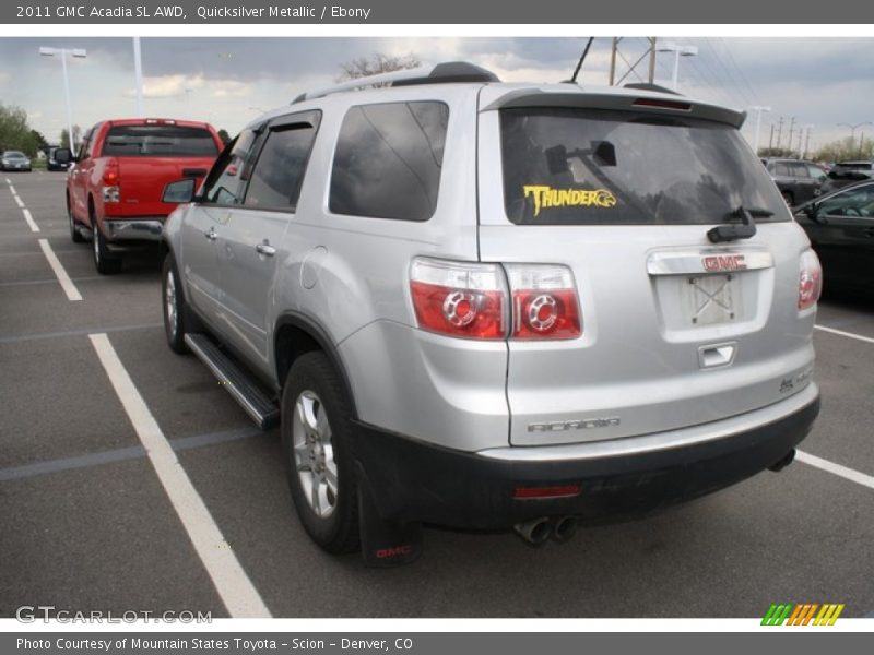 Quicksilver Metallic / Ebony 2011 GMC Acadia SL AWD