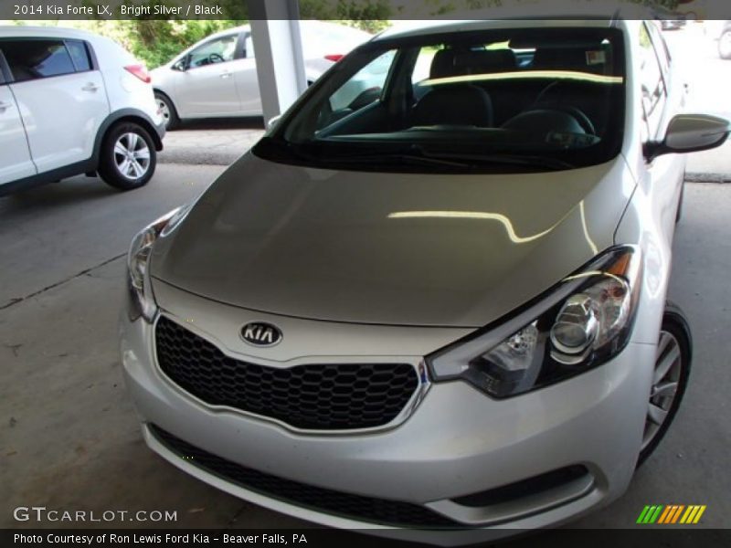 Bright Silver / Black 2014 Kia Forte LX