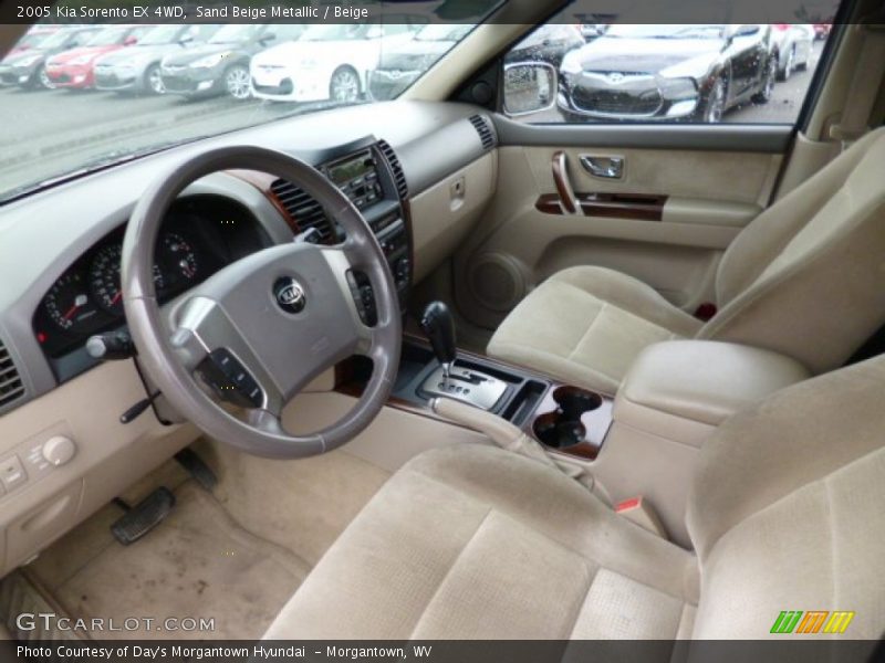 Sand Beige Metallic / Beige 2005 Kia Sorento EX 4WD