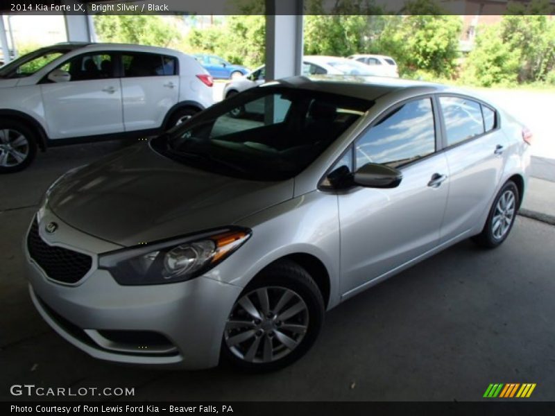 Bright Silver / Black 2014 Kia Forte LX