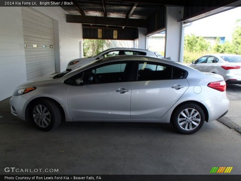 Bright Silver / Black 2014 Kia Forte LX