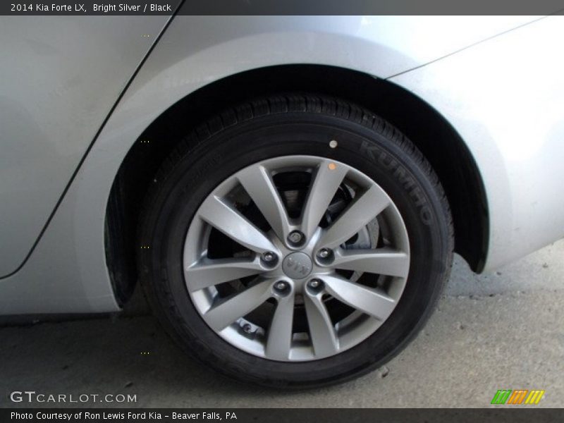 Bright Silver / Black 2014 Kia Forte LX