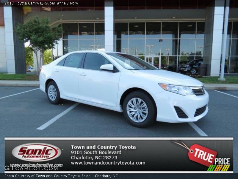 Super White / Ivory 2013 Toyota Camry L