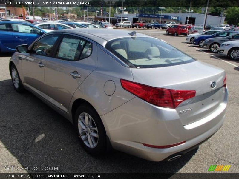 Satin Metal Metallic / Beige 2013 Kia Optima LX