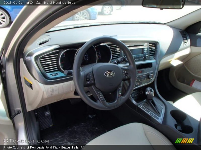Satin Metal Metallic / Beige 2013 Kia Optima LX