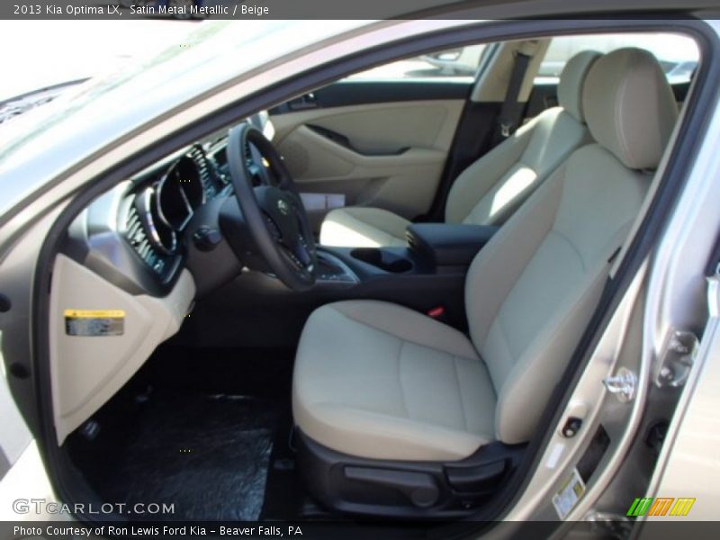 Satin Metal Metallic / Beige 2013 Kia Optima LX