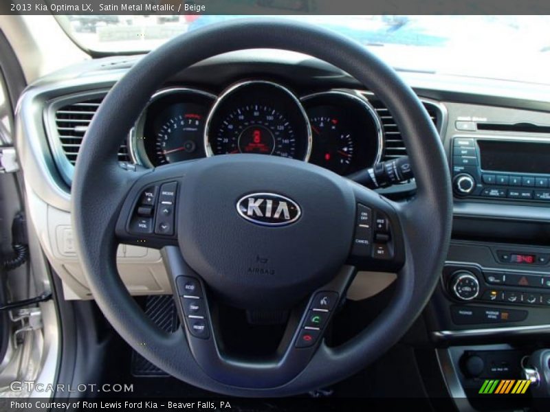 Satin Metal Metallic / Beige 2013 Kia Optima LX