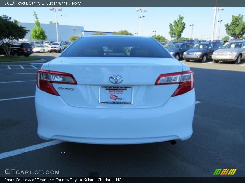 Super White / Ivory 2013 Toyota Camry L