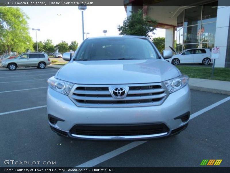 Classic Silver Metallic / Ash 2013 Toyota Highlander