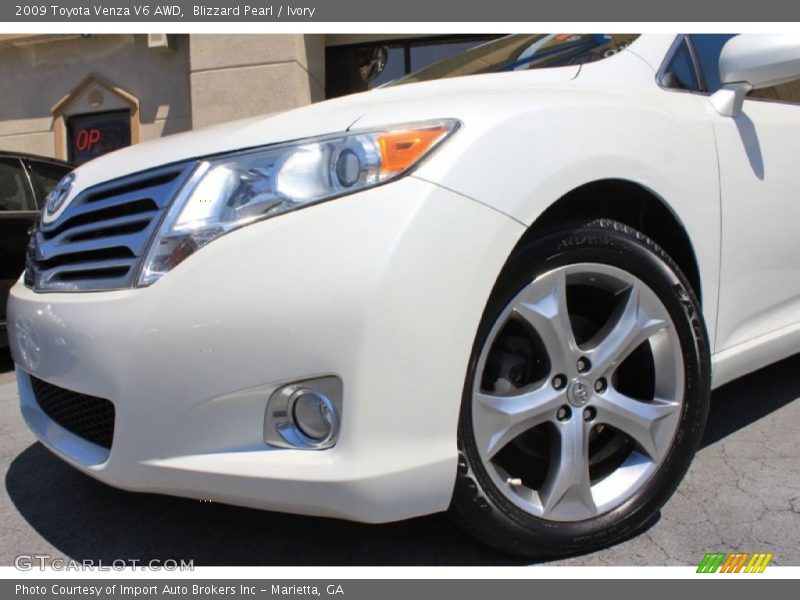 Blizzard Pearl / Ivory 2009 Toyota Venza V6 AWD