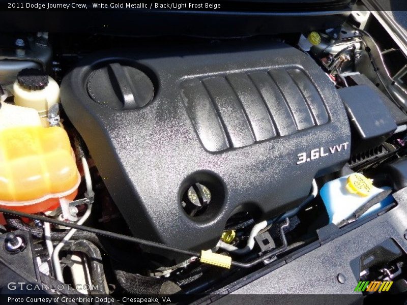  2011 Journey Crew Engine - 3.6 Liter DOHC 24-Valve VVT Pentastar V6