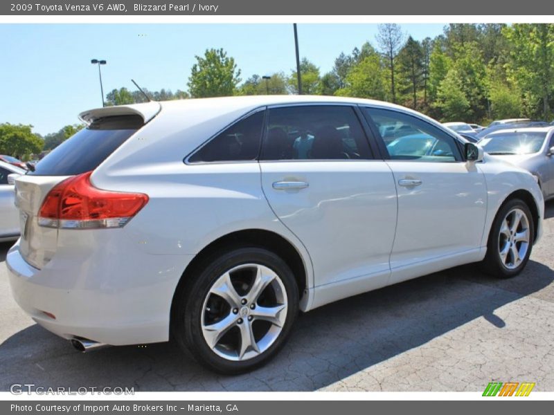 Blizzard Pearl / Ivory 2009 Toyota Venza V6 AWD