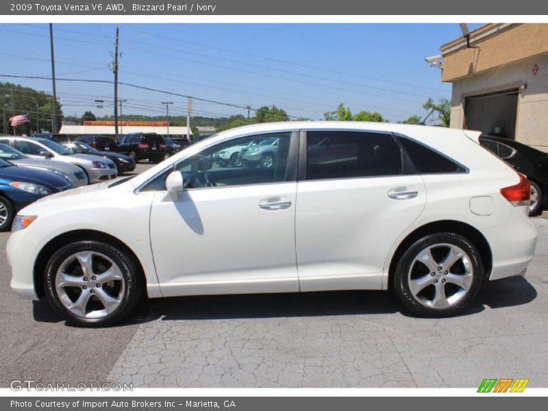 Blizzard Pearl / Ivory 2009 Toyota Venza V6 AWD
