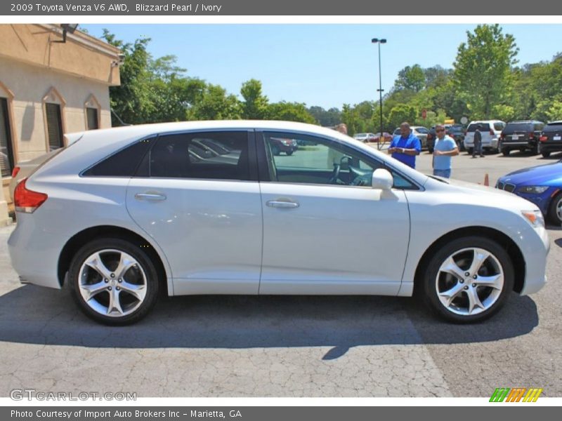 Blizzard Pearl / Ivory 2009 Toyota Venza V6 AWD