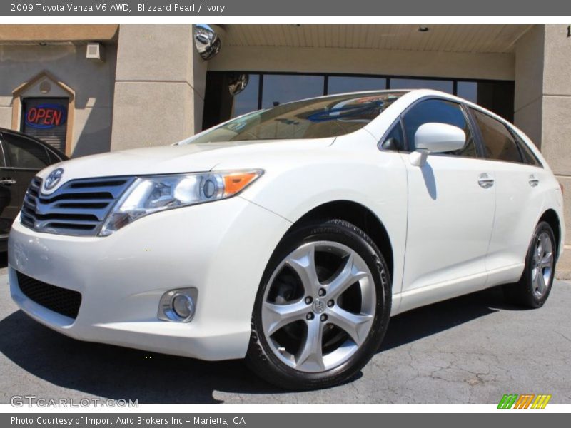 Blizzard Pearl / Ivory 2009 Toyota Venza V6 AWD