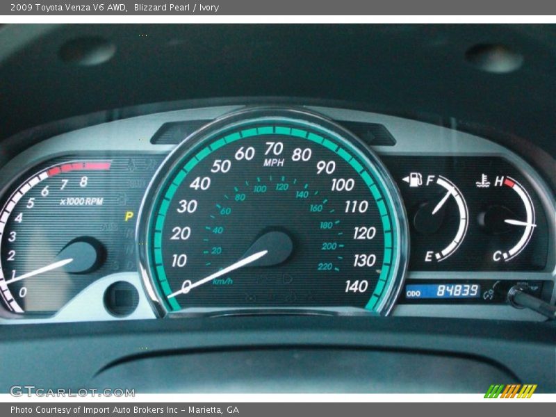 Blizzard Pearl / Ivory 2009 Toyota Venza V6 AWD