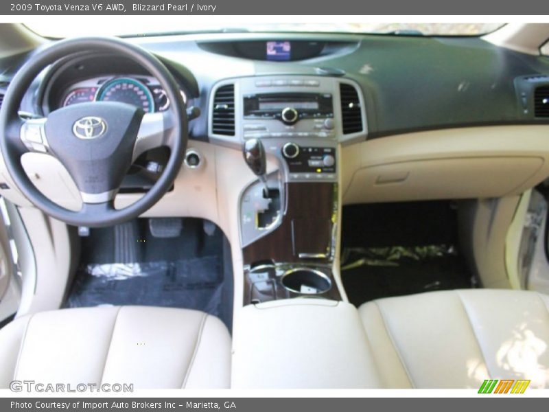 Blizzard Pearl / Ivory 2009 Toyota Venza V6 AWD
