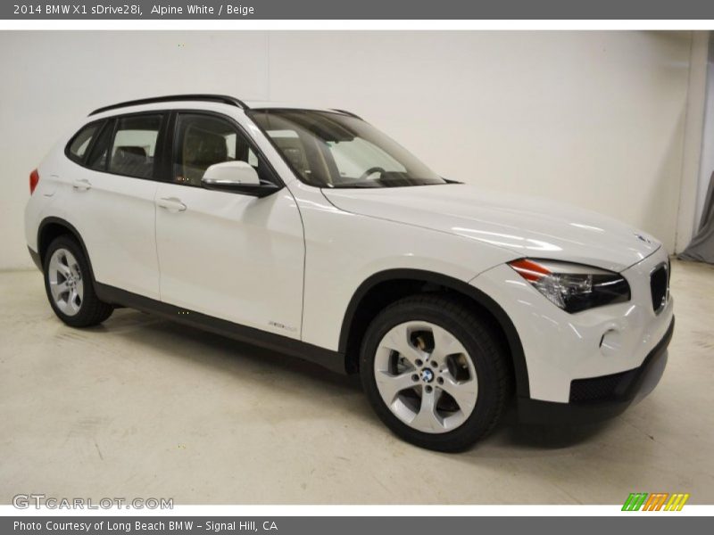 Alpine White / Beige 2014 BMW X1 sDrive28i