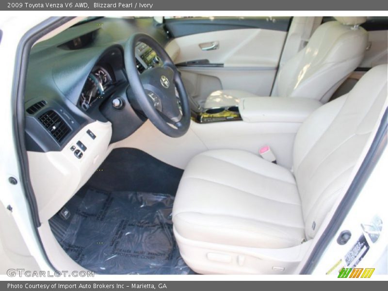 Blizzard Pearl / Ivory 2009 Toyota Venza V6 AWD