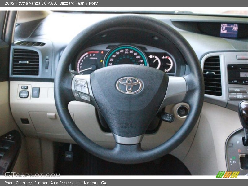 Blizzard Pearl / Ivory 2009 Toyota Venza V6 AWD