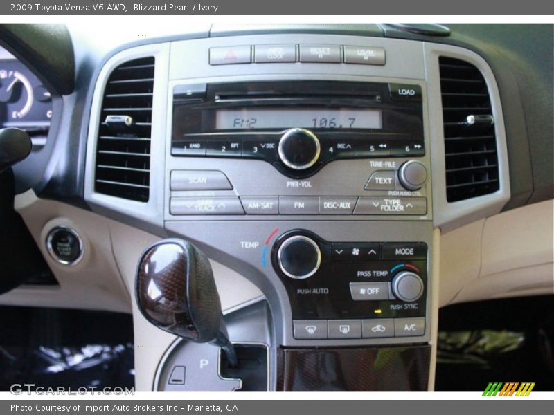Blizzard Pearl / Ivory 2009 Toyota Venza V6 AWD