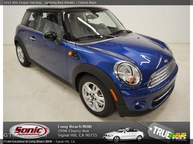 Lightning Blue Metallic / Carbon Black 2013 Mini Cooper Hardtop