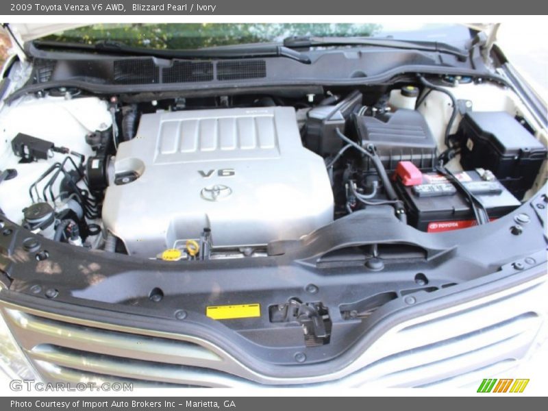 Blizzard Pearl / Ivory 2009 Toyota Venza V6 AWD