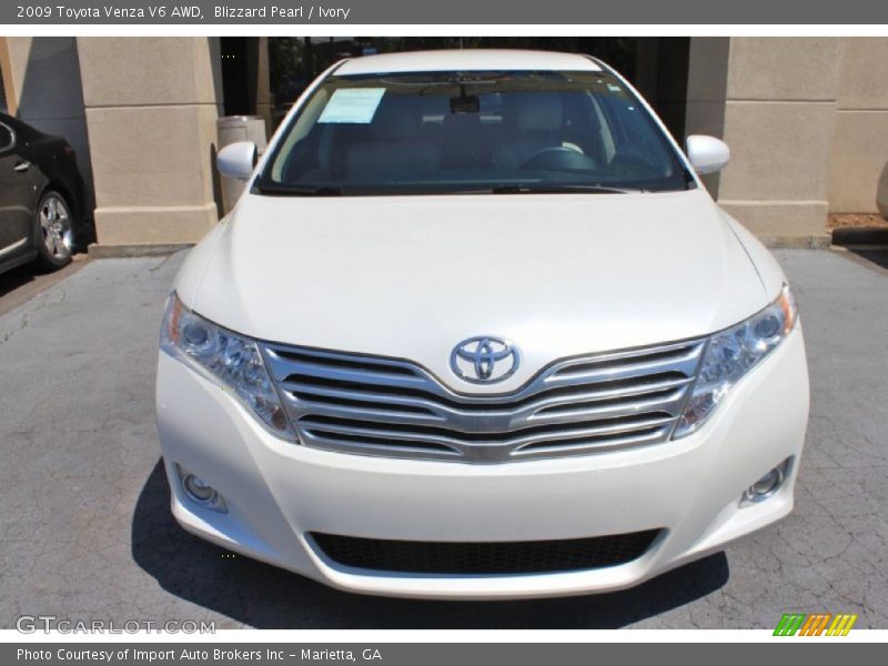 Blizzard Pearl / Ivory 2009 Toyota Venza V6 AWD