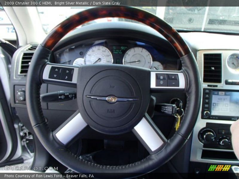 Bright Silver Metallic / Dark Slate Gray 2009 Chrysler 300 C HEMI