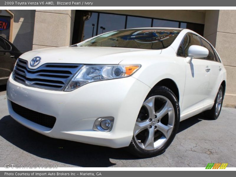 Blizzard Pearl / Ivory 2009 Toyota Venza V6 AWD