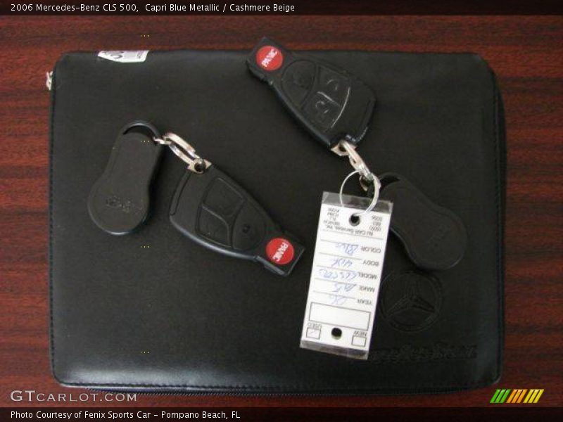 Capri Blue Metallic / Cashmere Beige 2006 Mercedes-Benz CLS 500
