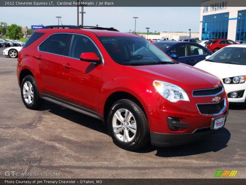 Cardinal Red Metallic / Jet Black 2012 Chevrolet Equinox LT